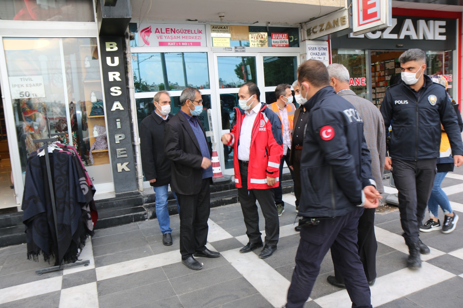 İl Sağlık Müdürü Maske Denetimlerine Aralıksız Devam Ediyor.