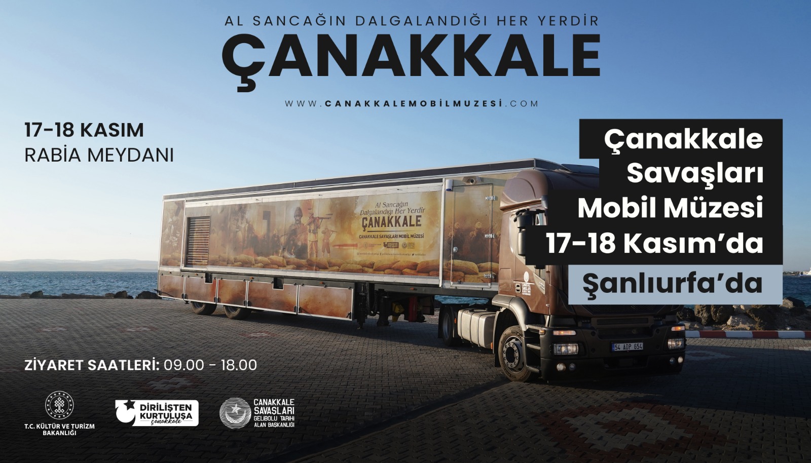 Çanakkale Mobil Müze Tır'ı Şanlıurfa'ya Geliyor