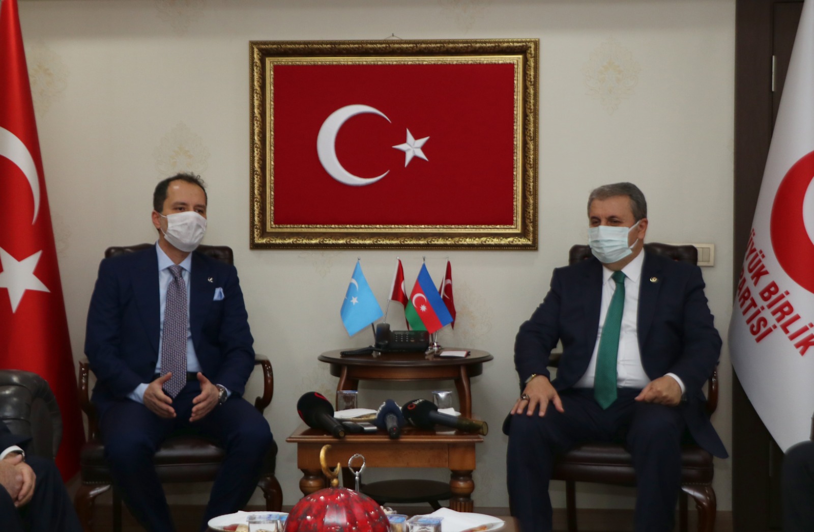 Yeniden Refah lideri Erbakan'dan Mustafa Destici'ye ziyaret !
