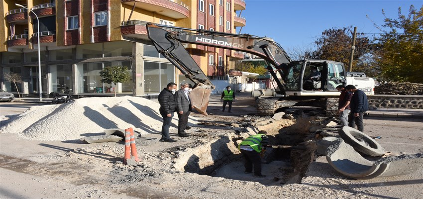 Hilvan'da Yağmur Drenajı Çalışması !