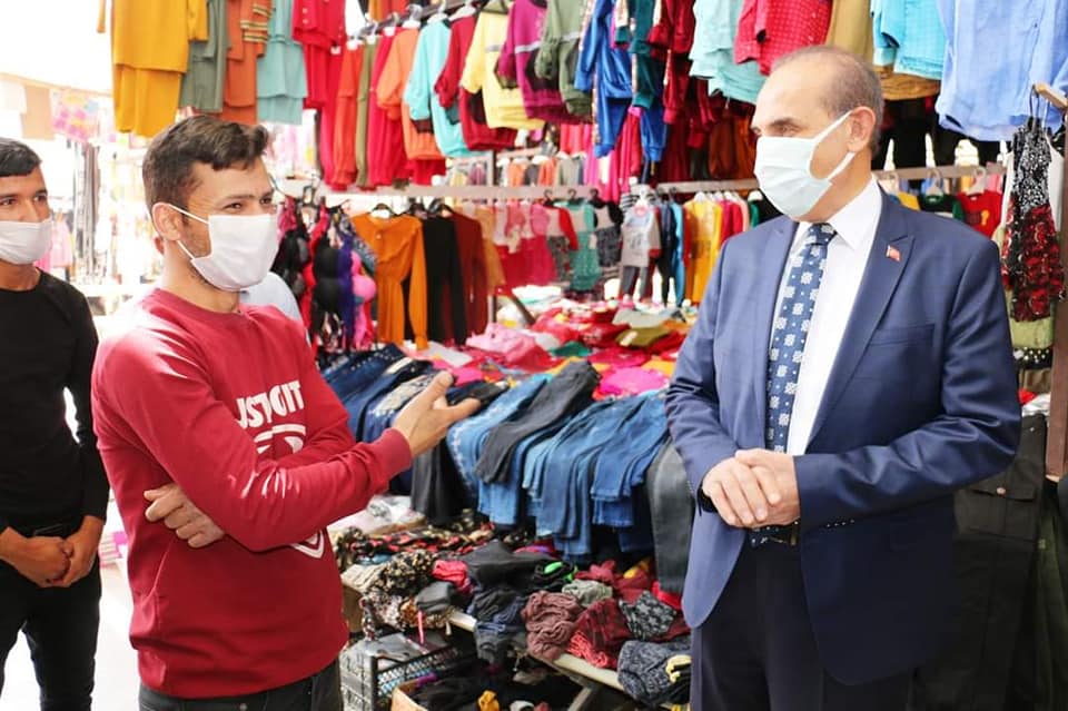 Başkan Yalçınkaya Akçakale Pazar Esnafına Ziyaret Gerçekleştirdi