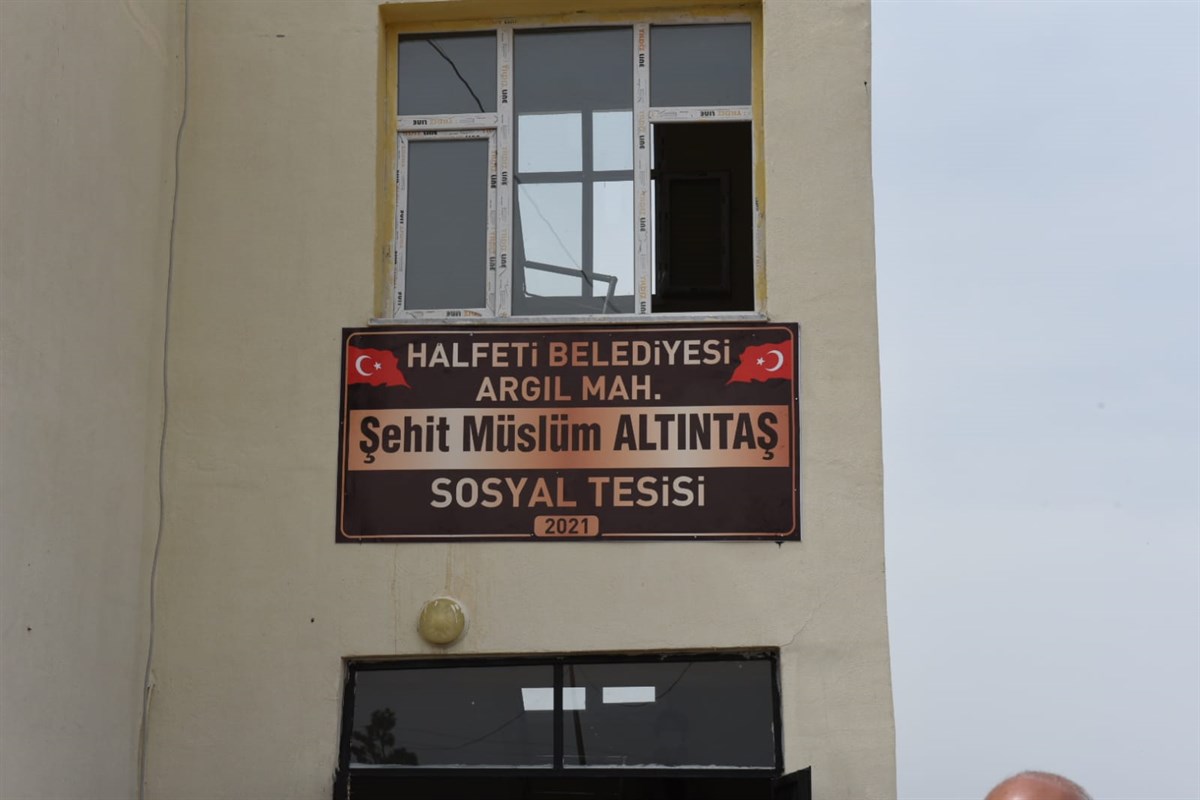 Şehidin İsimi Artık Sosyal Tesis ile Anılacak