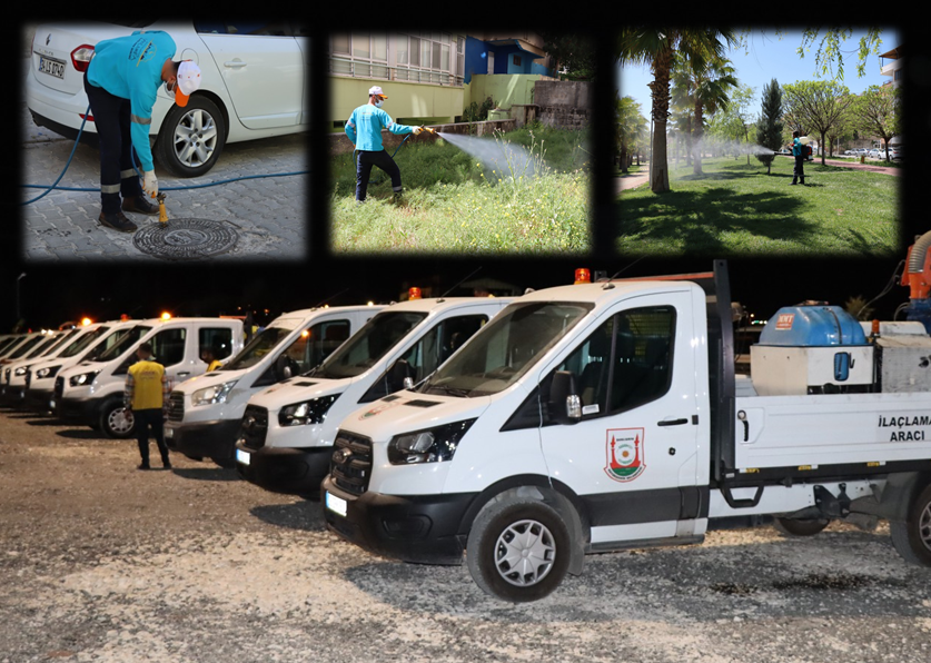 Büyükşehir Belediyesi Hız Kesmeden İlaçlamaya Devam Ediyor
