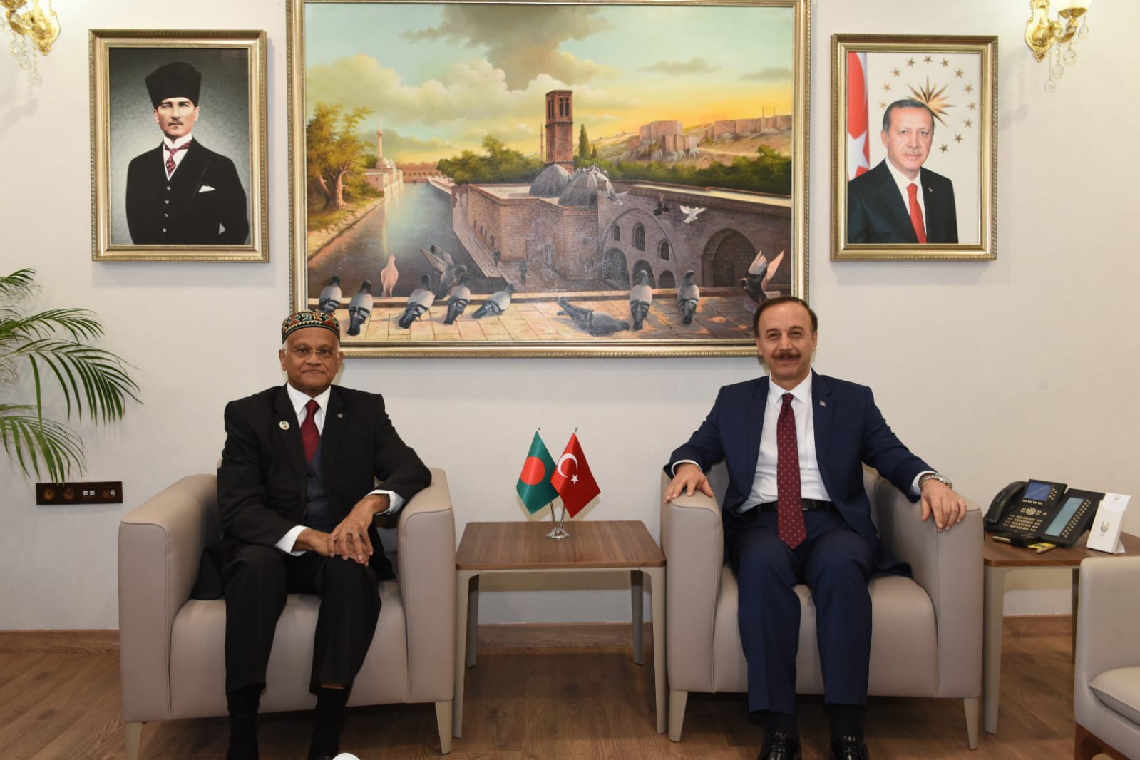 Bangladeş Ankara Büyükelçisi Mannan'den Vali Erin'e Ziyaret