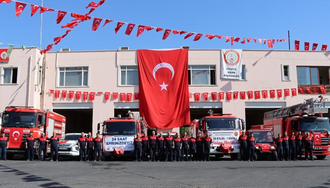 İtfaiyeciler'den Anlamlı Kortej Etkinliği