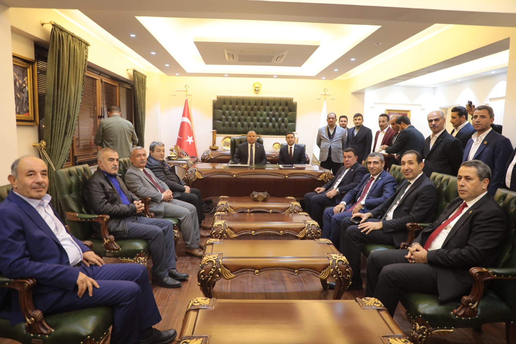 MHP Heyeti'nden Başkan Özyavuz'a Ziyaret (Video)