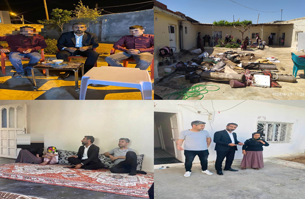 Başkan Yamaç’dan mağdur ailelere ziyaret
