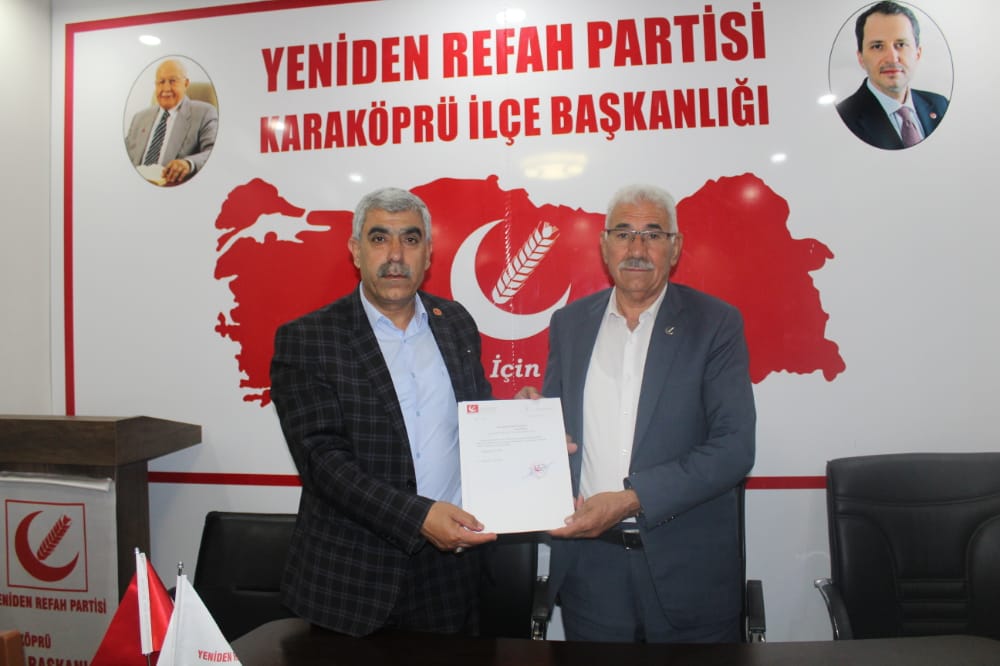 Yeniden Refah Partisi Karaköprü ilçe başkanı belirlendi