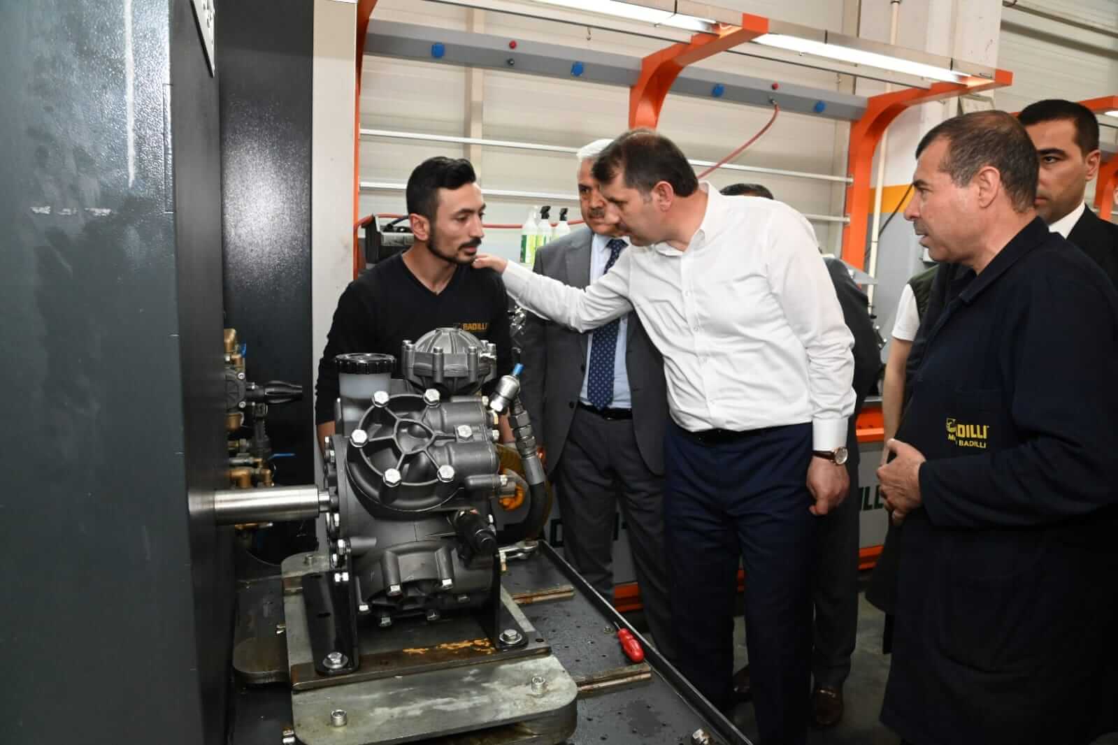 Vali Ayhan'da üretim konusunda destek sözü