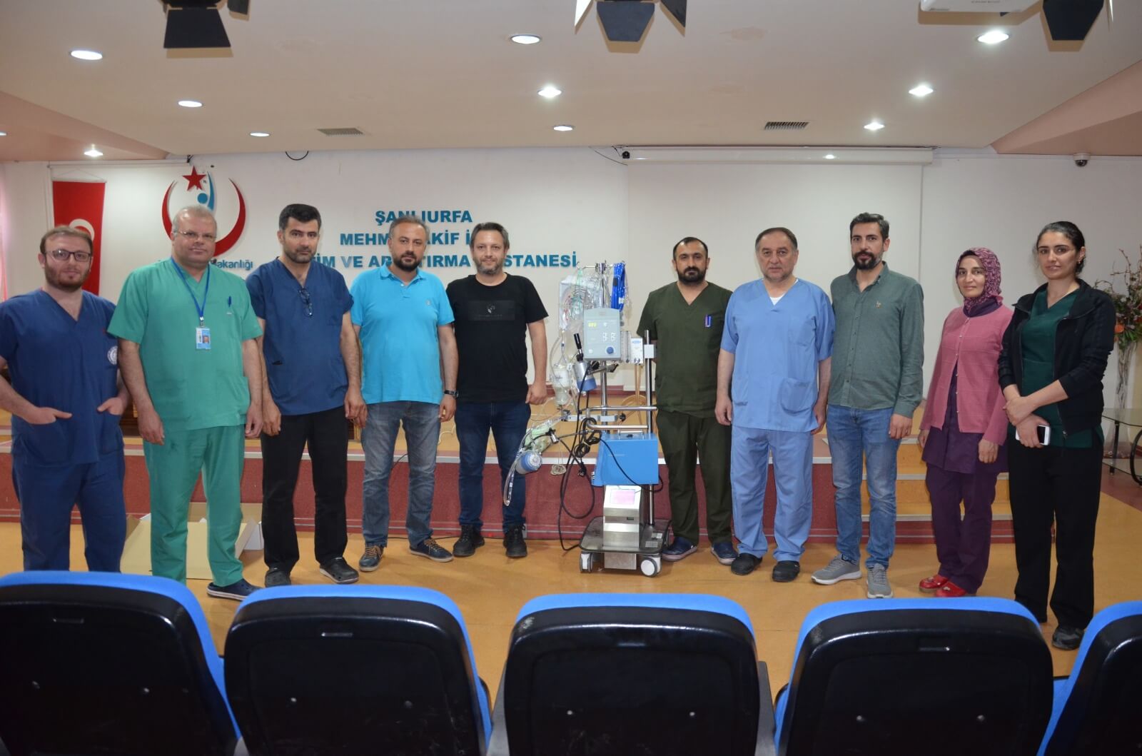 Yapay kalp ve akciğer destek makinesi (ECMO) eğitimi verildi