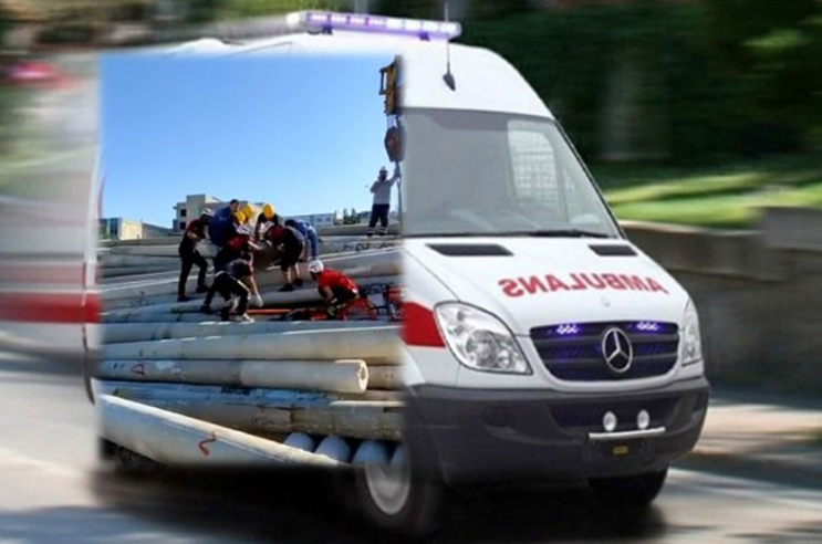 Feci kaza! işçi ağır yaralandı