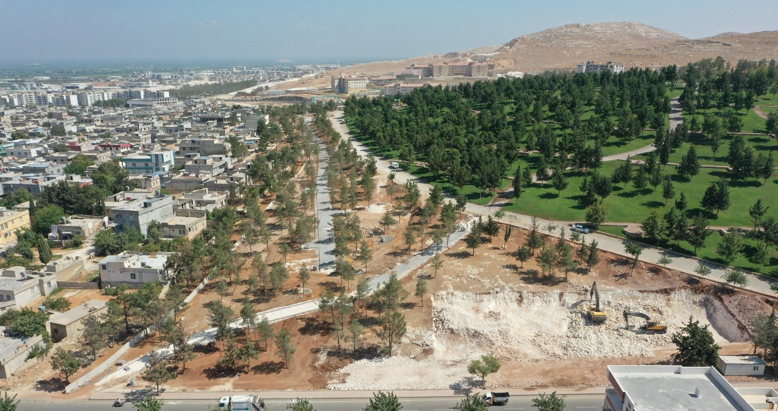 Karabağ kardeşlik parkında 2. etap çalışması devam ediyor