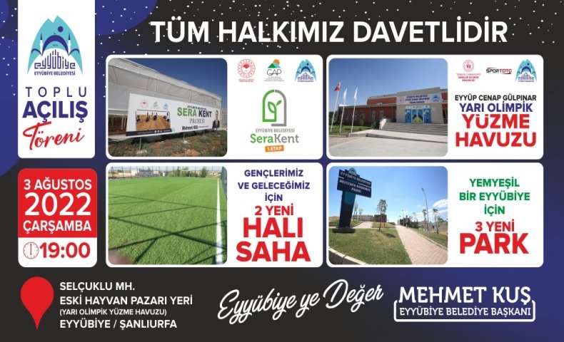 Eyyübiye'de toplu açılış töreni
