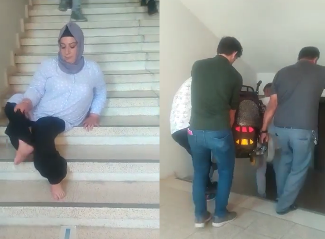 Engelli vatandaşa asansör engelli