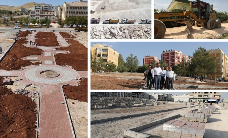 Eyyübiye Belediyesi park ve yol yapımına ara vermiyor