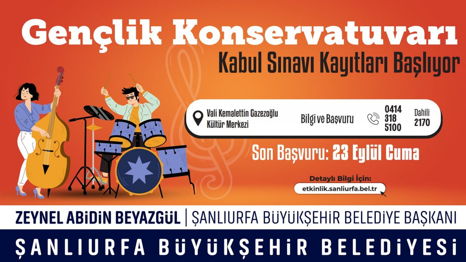 Büyükşehir’den çocuklar ve gençler için konservatuvar kabul sınavı