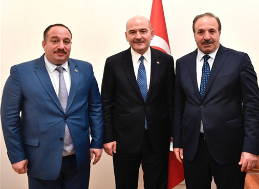 Başkan Ekinci Vekil Özcan'la Bakan Soylu'ya ziyaret