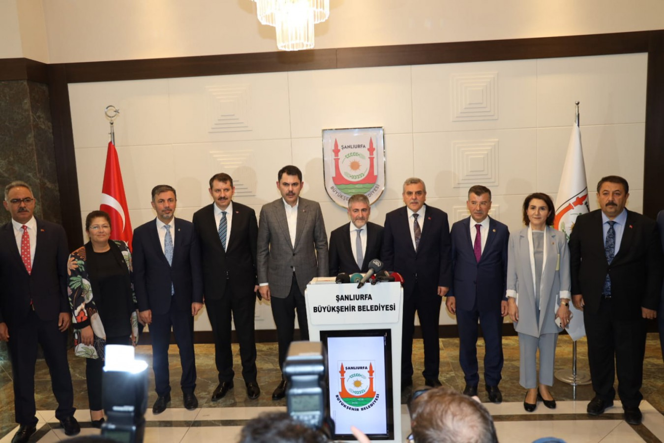 Bakan Nebati ile Bakan Kurum’dan Başkan Beyazgül’e ziyaret