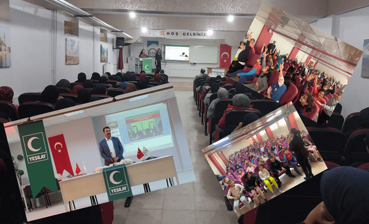 Şanlıurfa Yeşilay Şubesi okullarda bağımlılık eğitimi veriyor