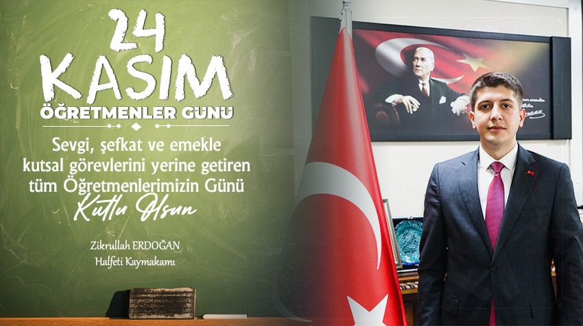Kaymakam Erdoğan'dan Öğretmenler Günü mesajı