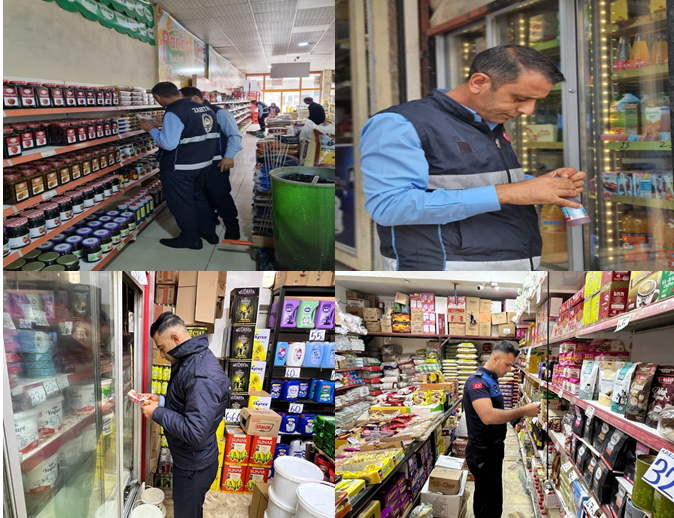 Eyyübiye Zabıtasından gıda satış noktalarına sıkı denetim