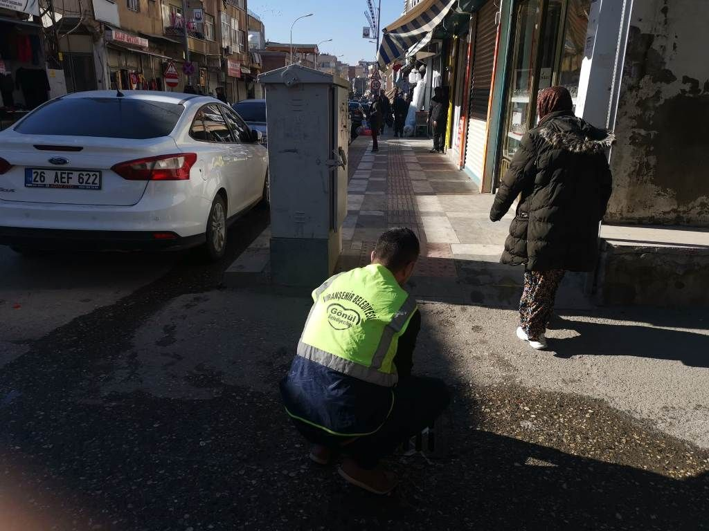 Viranşehir'de larva ilaçlama çalışması