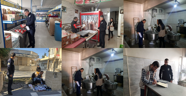 Viranşehir Zabıta ekiplerinden ilçe geneli denetim