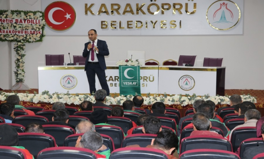 Karaköprü Belediyesinden personellerine bağımlılık eğitimi