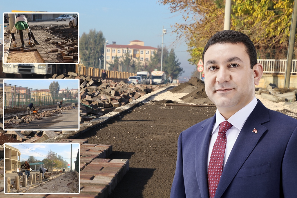 Harran'da kaldırımlar yenileniyor