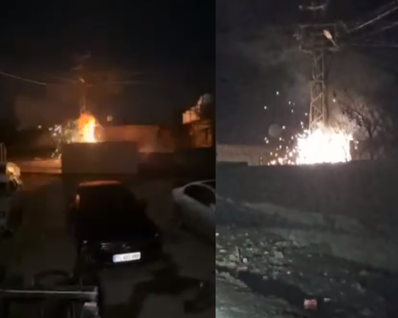 Viranşehir’de trafo patlaması! Karanlığı aydınlattı