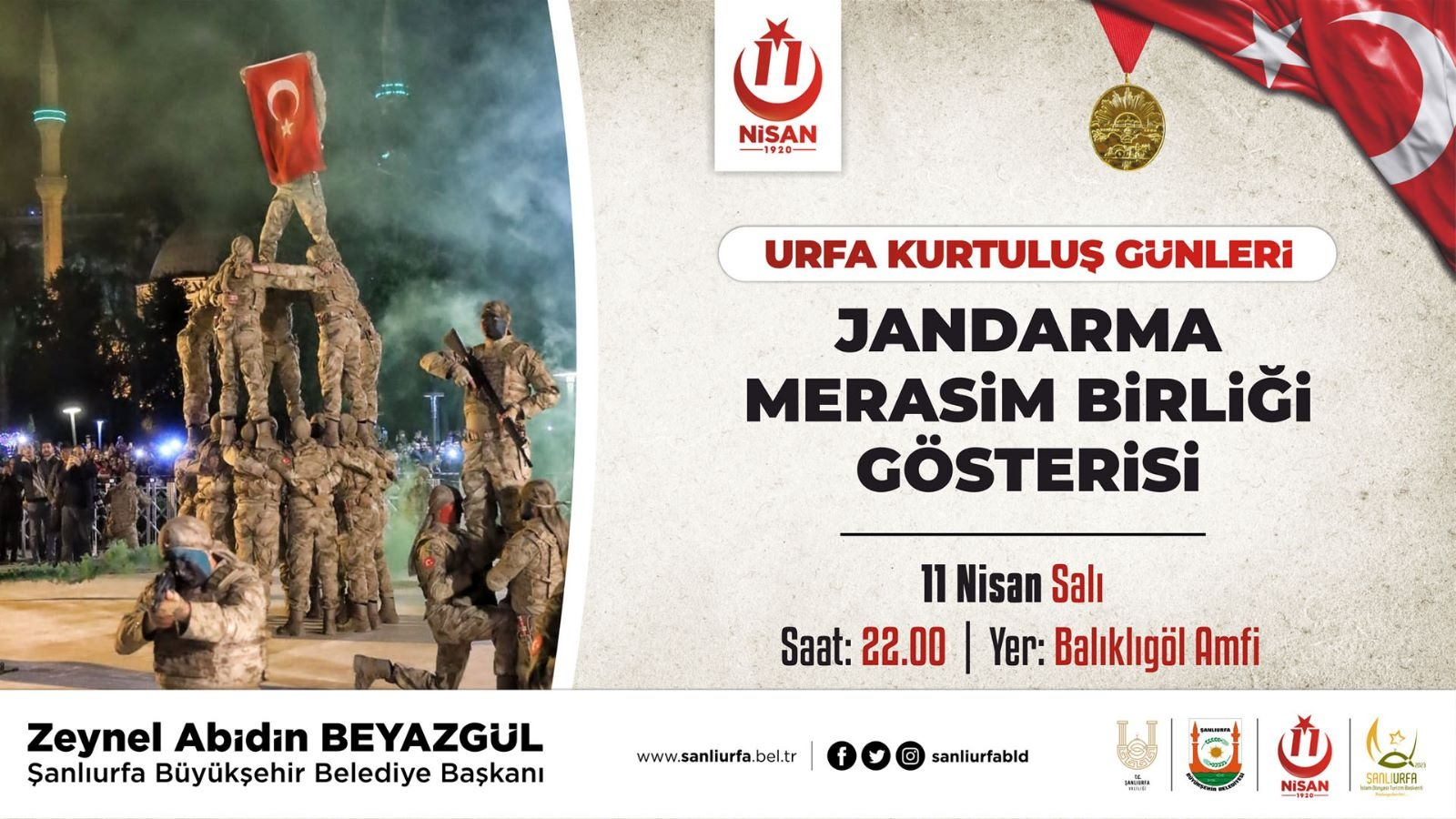 Şanlı Kurtuluş Programında Jandarma ve Mehter Gösterisi
