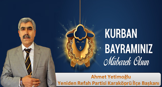 Başkan Yetimoğlu'ndan Kurban Bayramı mesajı