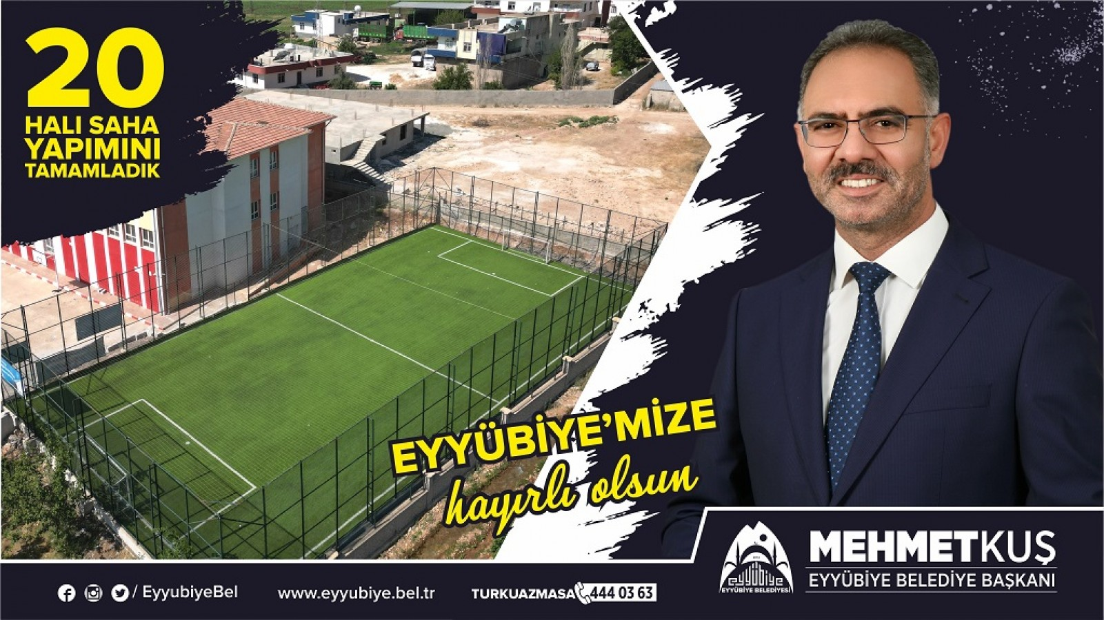 Başkan Kuş söz vermiş! 27 hala saha hizmete sunuldu