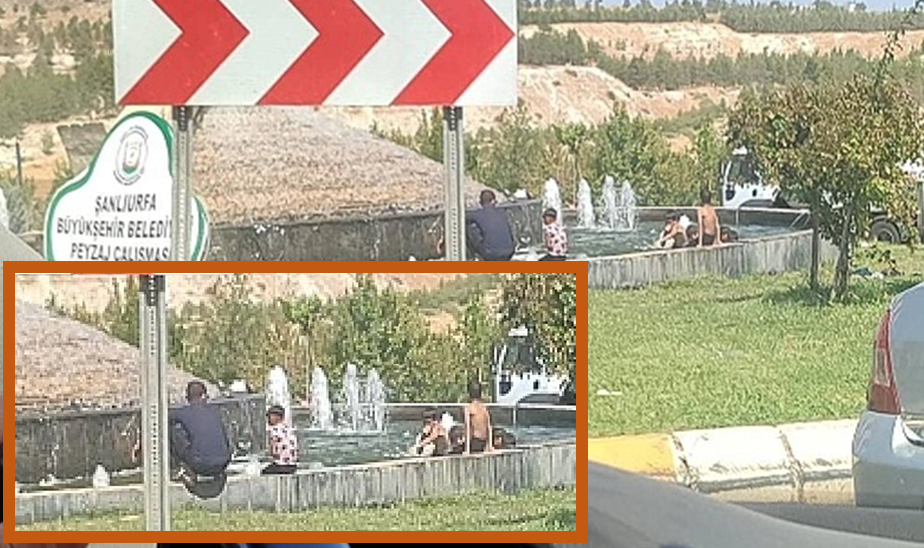 Urfa'da yine görüntü tehlikeyi bile aldırış etmediler!