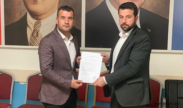 Başkan Batur encümenlik başvurusunu yaptı