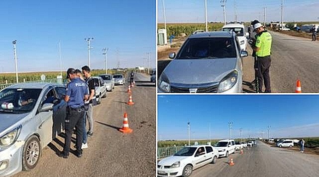 Siverek gerçekleşen denetimde 37 araç trafikten men edildi