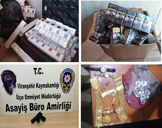 Urfa'da huzur denetimi! 898 kaçak sigara ele geçirildi