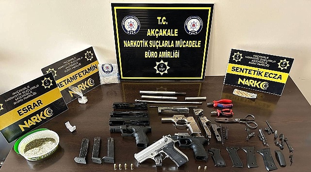 Akçakale'de uyuşturucu baskını! 3 gözaltı