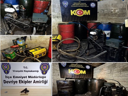 Viranşehir'de mazot operasyonu! 2714 Litreye el konuldu