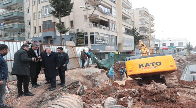 Başkan Beyazgül, kollektör hattındaki çalışmalar tamamlandı