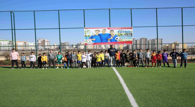 Karaköprü'de çocuklar ara tatili sporla değerlendiriyor