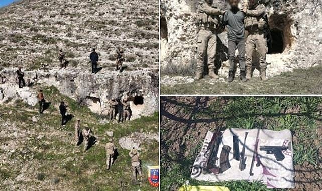Arana cinayet zanlısı mağarada yakalandı!