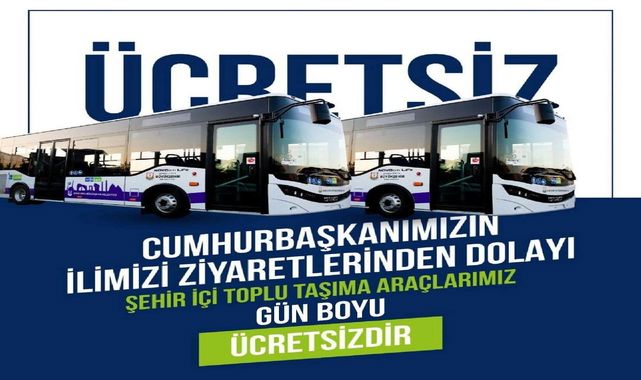 Şanlıurfalıların dikkatine! Toplu taşıma araçları ücretsiz