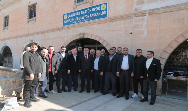 Başkan Beyazgül, Amatör Futbol Kulüpleri Federasyonunu ziyaret etti
