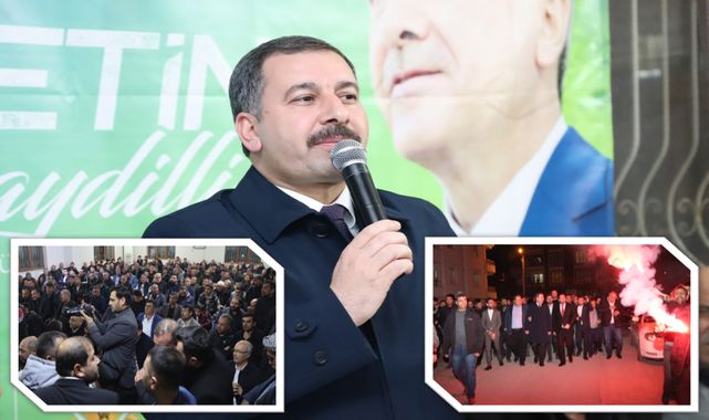 Başkan Baydilli'ye miting gibi ev toplantısı