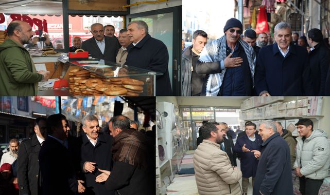 Başkan Beyazgül, Hilvan ve Siverek'te vatandaşlardan destek istedi