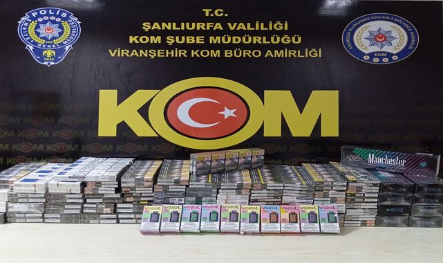Urfa'da kaçak sigara operasyonu! 1 gözaltı