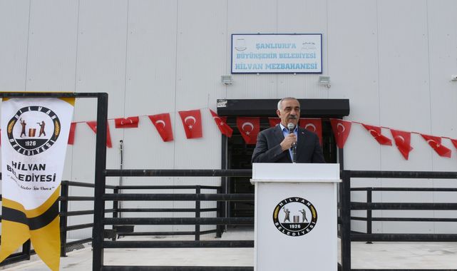 Hilvan ilçesinde yeni mezbahane hizmete açıldı