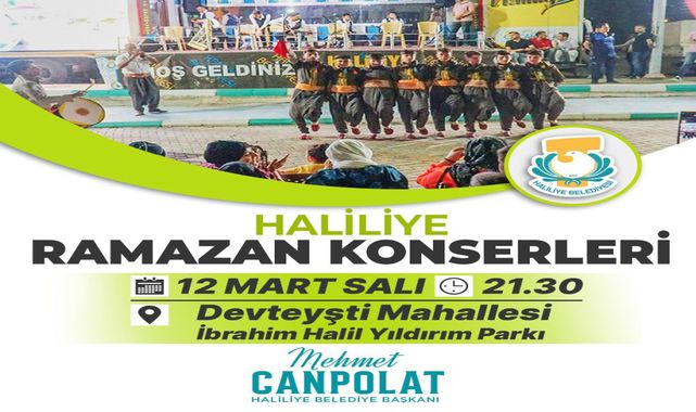 Haliliye'de Ramazan konserleri başlıyor!
