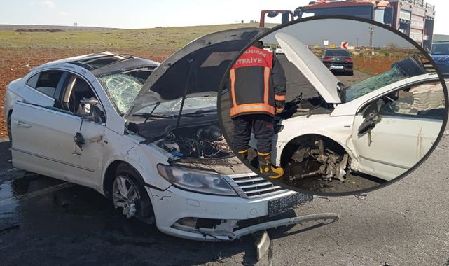 Urfa'da trafik kazası! 2 yaralı